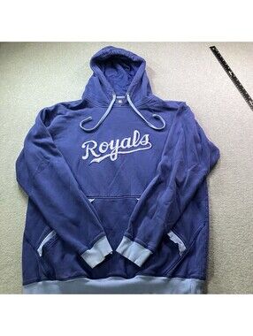 KC Royals MLB Blue/Light Blue Pullover Hoodie XLT
